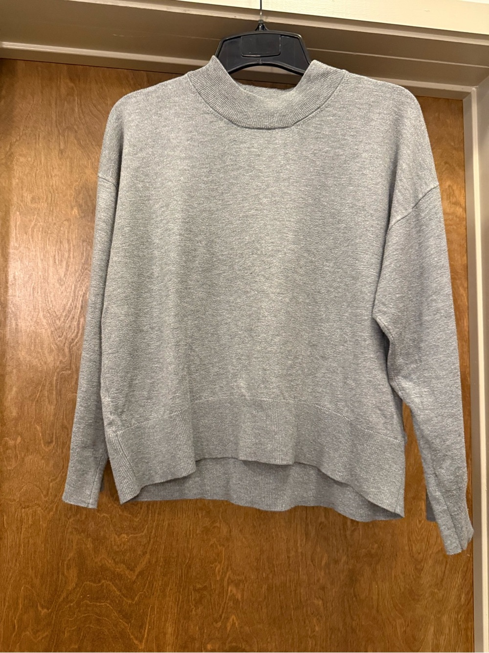 a new day Light Gray Mock Neck Sweater